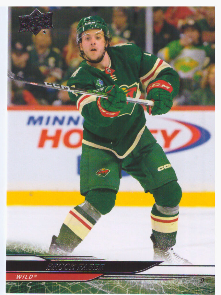 2024/25 Upper Deck Series 1 – Brock Faber Minnesota Wild 92