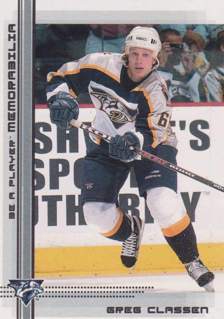 2000/01 Be a player memorabilia – G. Classen Nas 442