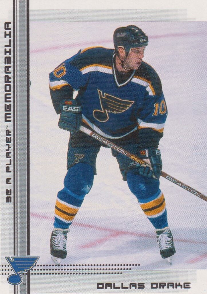 2000/01 Be a player memorabilia – D. Drake Stl 405