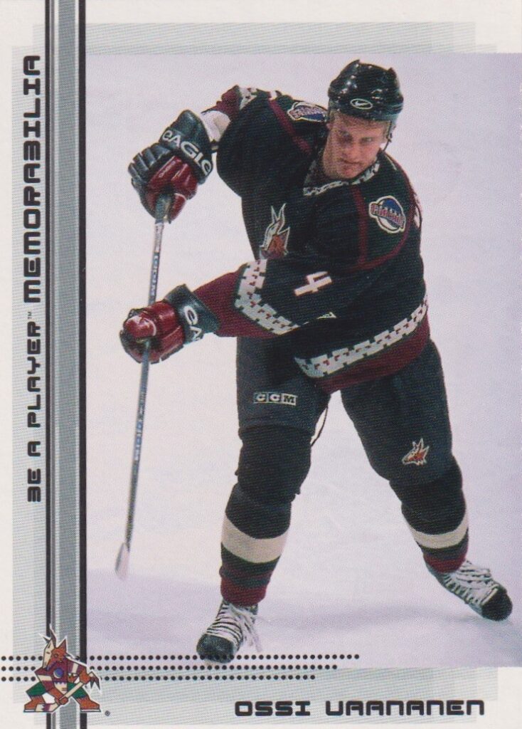 2000/01 Be a player memorabilia – O. Vaananen Pho 484