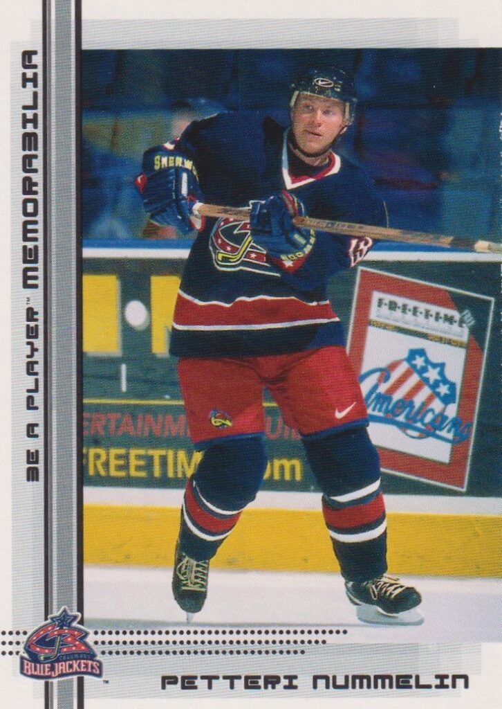 2000/01 Be a player memorabilia – P. Nummelin Cbs 476