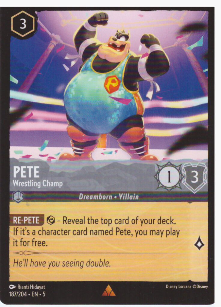 Lorcana Shimmering Skies – Pete 187/204