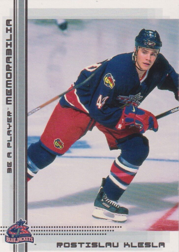2000/01 Be a player memorabilia – R. Klesla Cbs 420