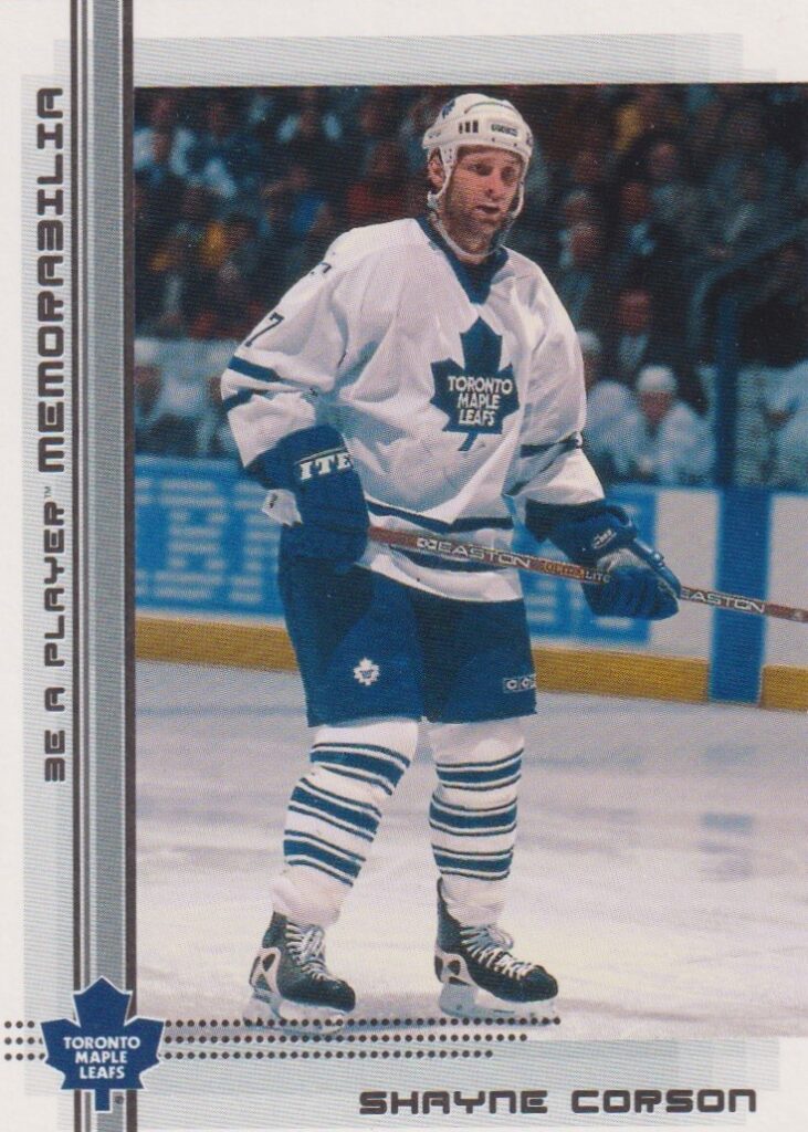 2000/01 Be a player memorabilia – S. Corson Tor 426
