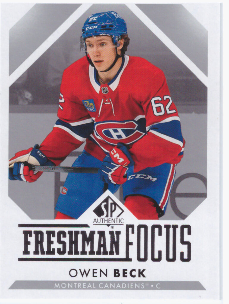 2023/24 SP Authentic – Owen Beck Montreal Canadiens FF-45