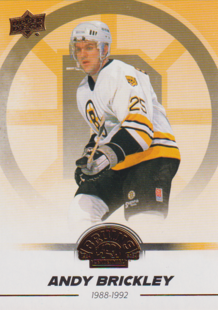2023/24 Boston Bruins Centennial – A. Brickley Bos 47