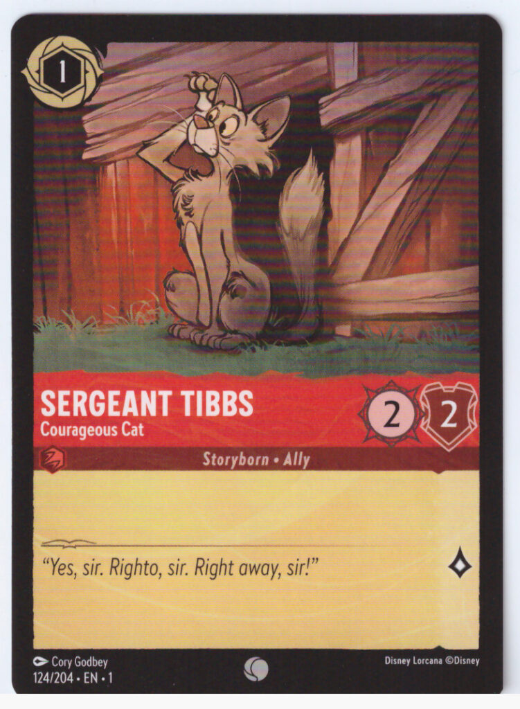 Lorcana 1: The First Chapter – Sergeant Tibbs 124/204