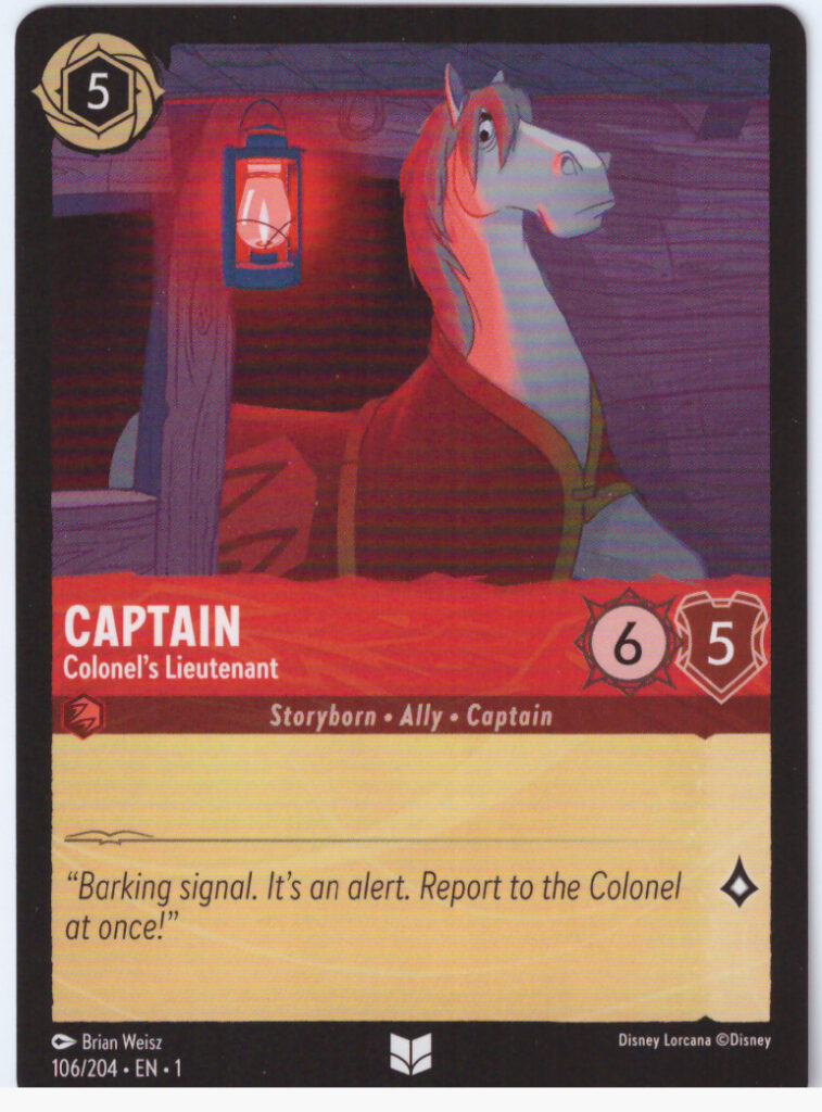 Lorcana 1:  The First Chapter – Captain 106/204