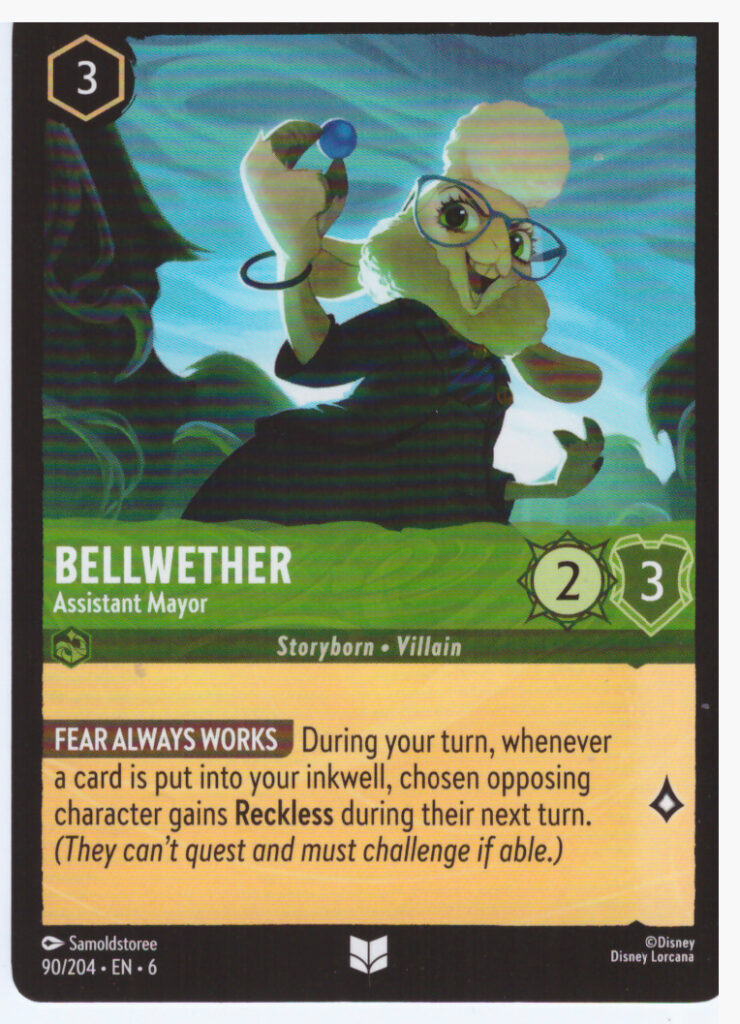 Lorcana 6: Azurite Sea – Bellwether 90/204