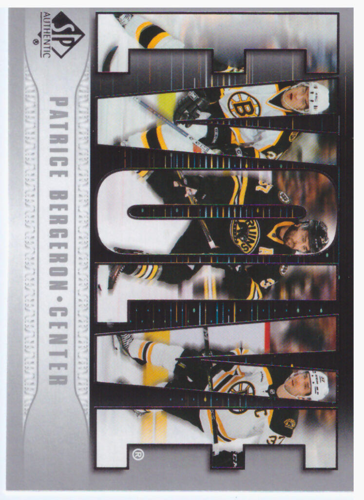 2023/24 SP Authentic – P.Bergeron Bos E-6
