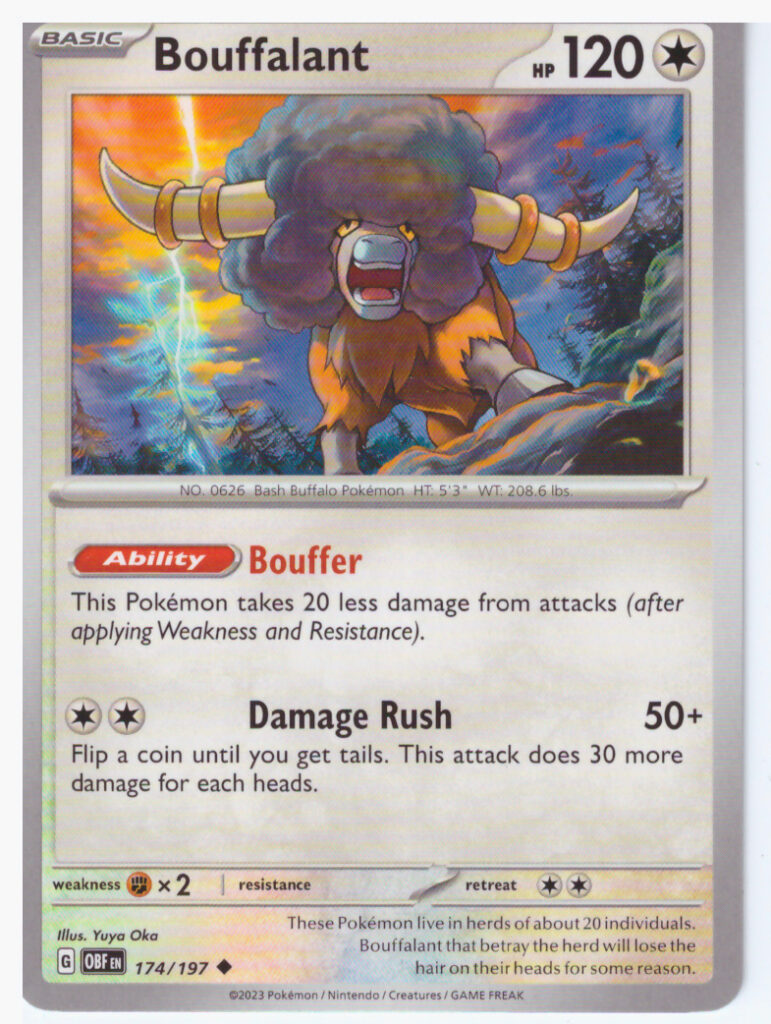 Scarlet & Violet Obsidian Flames – Bouffalant 174