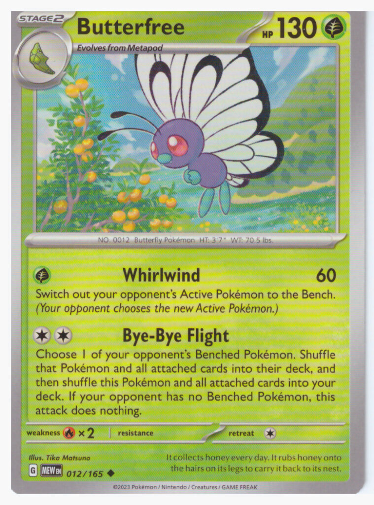 Scarlet & Violet 151 – Butterfree 012