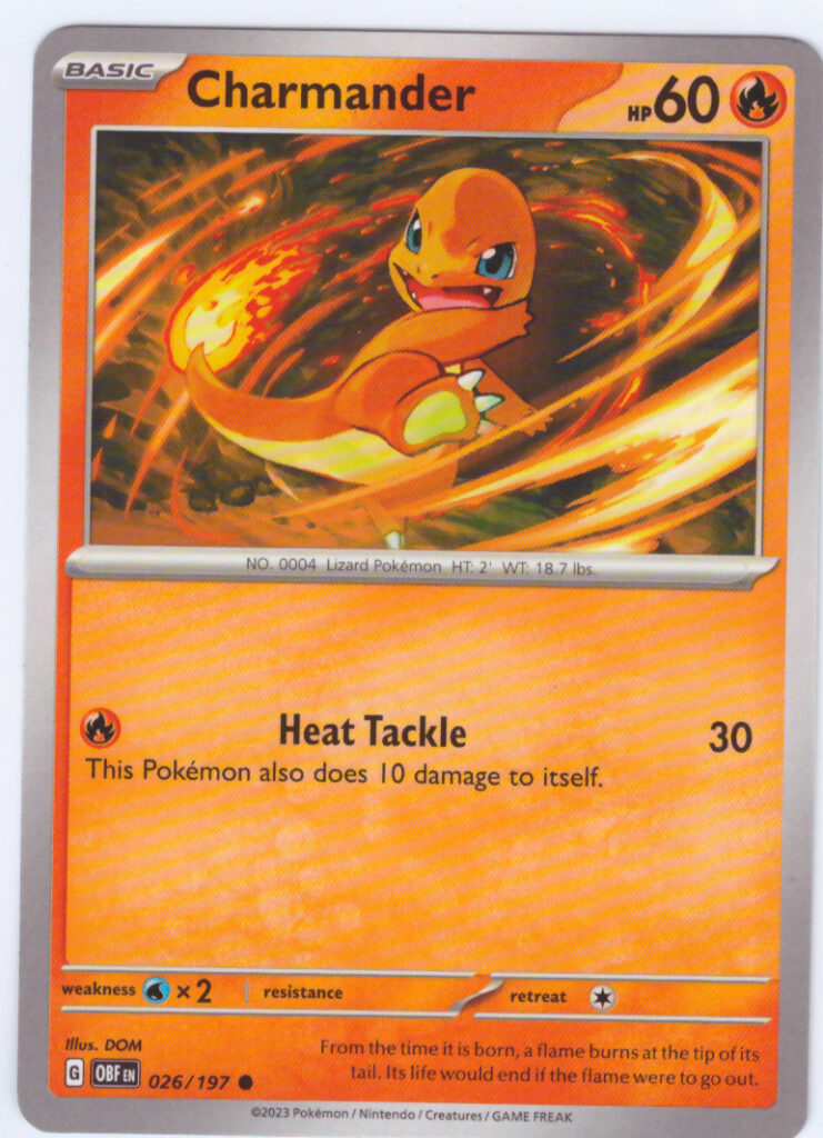 Scarlet & Violet Obsidian Flames – Charmander 026