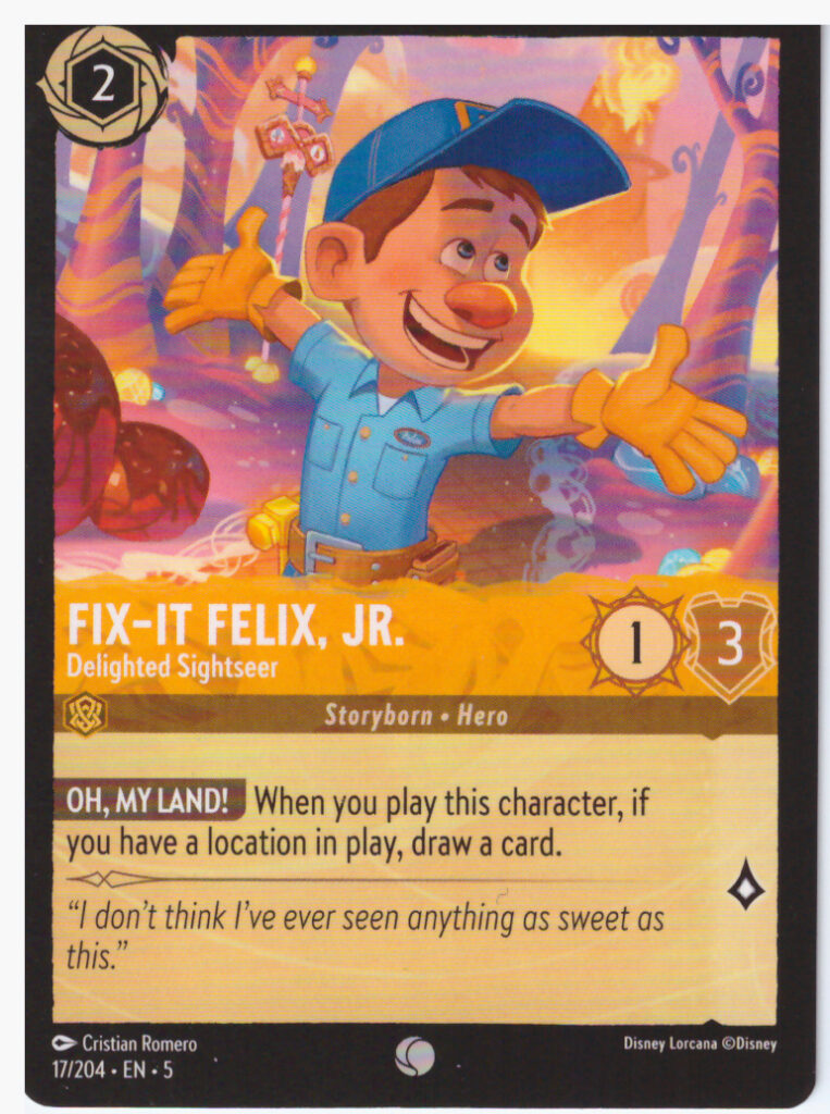 Lorcana 5: Shimmering Skies – Fix-It Felix, Jr. 17/204