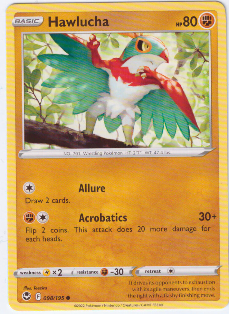 Sword & Shield Silver Tempest – Hawlucha 098