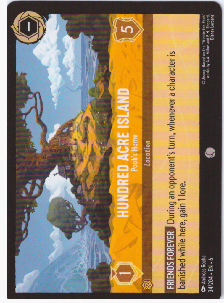 Lorcana 6: Azurite Sea – Hundred Acre Island 34/204