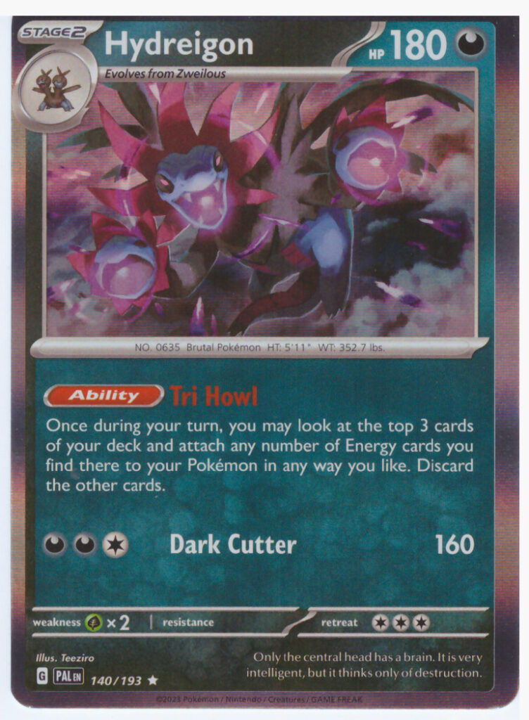 Scarlet & Violet Paldea Evolved – Hydreigon 140