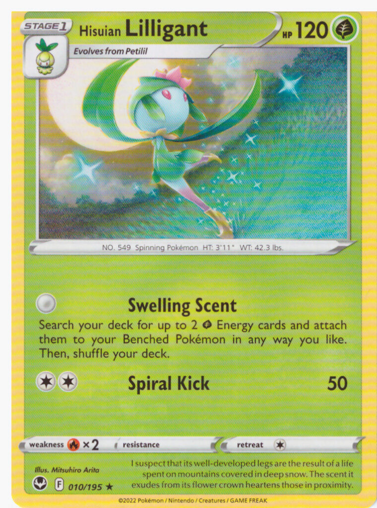 Sword & Shield Silver Tempest – Hisuian Lilligant 010