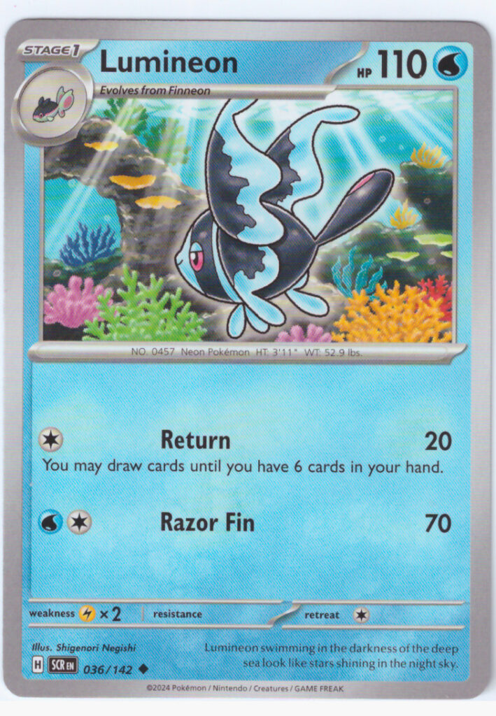 Scarlet & Violet 7: Stellar Crown – Lumineon 036