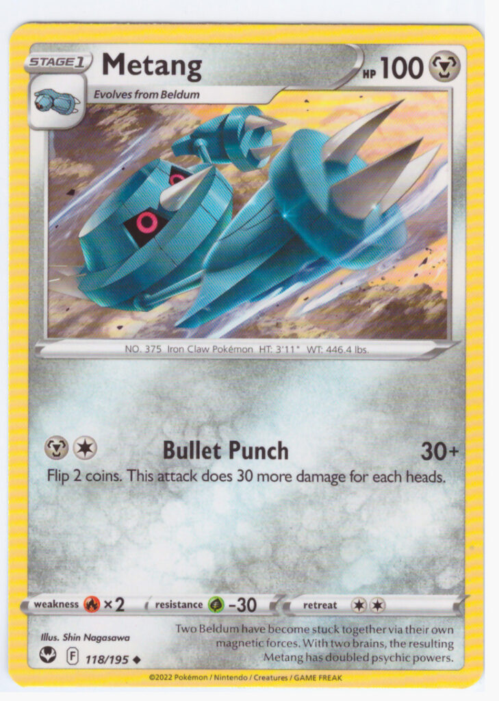 Sword & Shield Silver Tempest – Metang 118