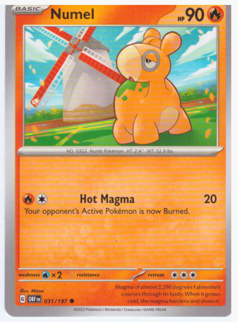 Scarlet & Violet Obsidian Flames – Numel 031