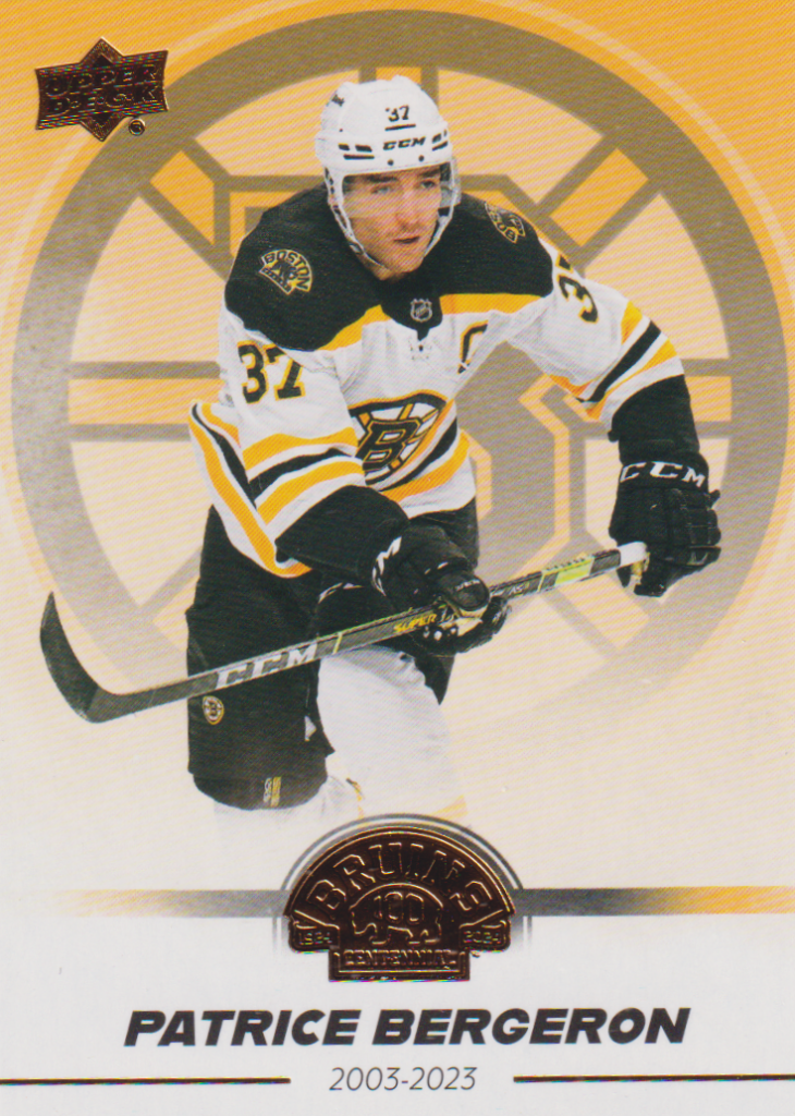 2023/24 Boston Bruins Centennial – P. Bergeron Bos 89
