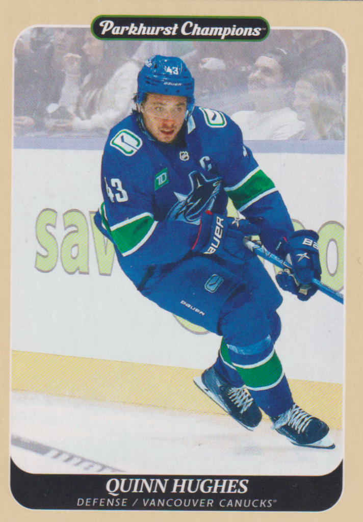 2023/24 Parkhurst Champions – Quinn Hughes Vancouver Canucks 115