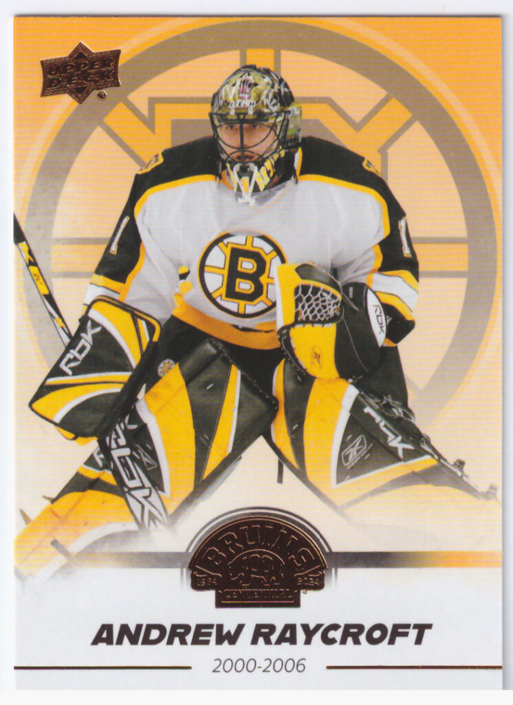 2023/24 Boston Bruins Centennial – A.Raycroft Bos 88
