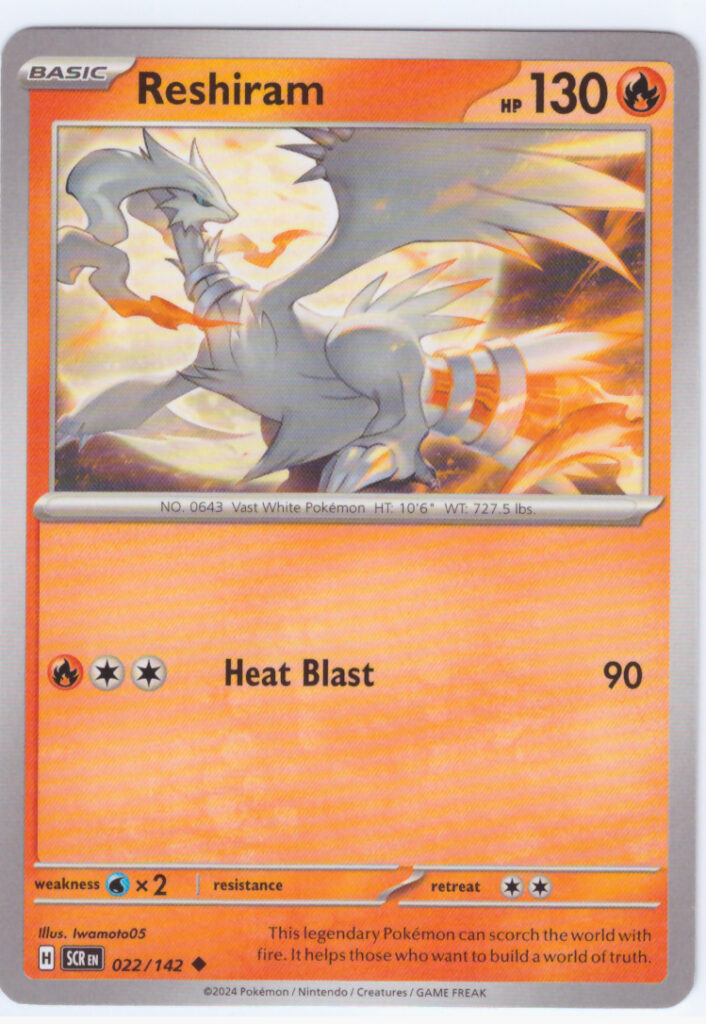 Scarlet & Violet 7: Stellar Crown – Reshiram 022