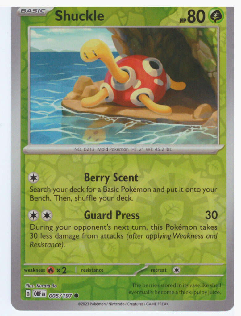 Scarlet & Violet Obsidian Flames – Shuckle 005