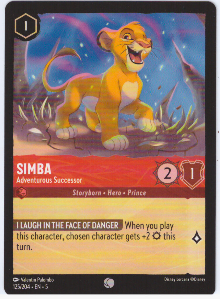 Lorcana 5: Shimmering Skies – Simba 125/204