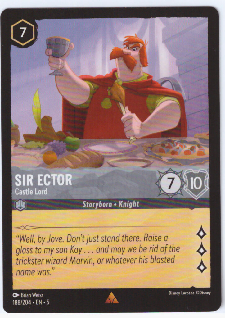 Lorcana 5: Shimmering Skies – Sir Ector 188/204