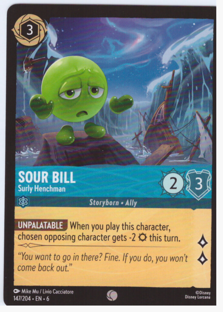 Lorcana 6: Azurite Sea – Sour Bill 147/204