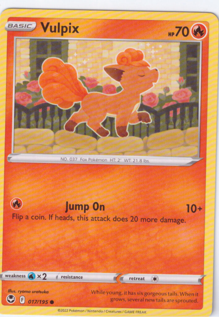 Sword & Shield Silver Tempest – Vulpix 017