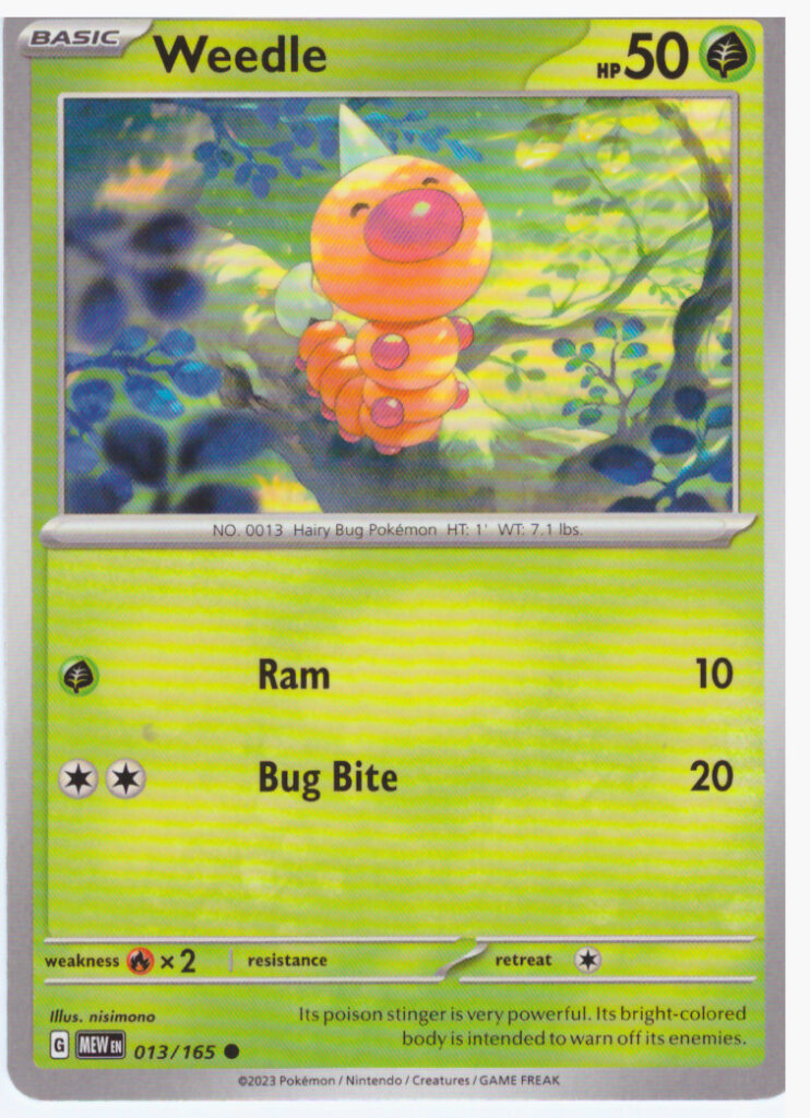 Scarlet & Violet 151 – Weedle 013