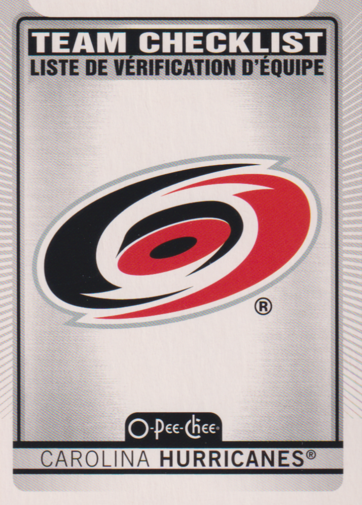 2021/22 O-Pee-Chee – Carolina Hurricanes 556