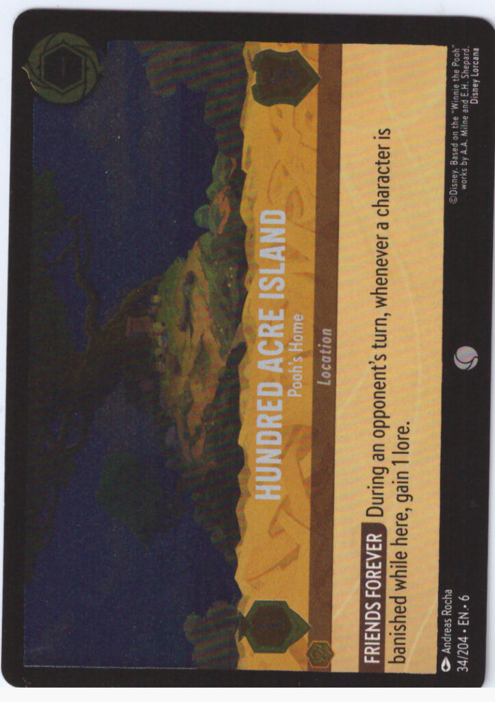 Lorcana 6: Azurite Sea – Hundred Acre Island 34/204