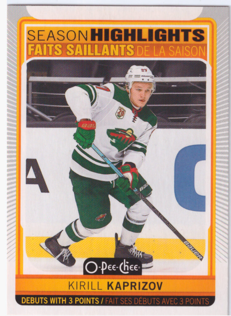 2021/22 O-Pee-Chee – K.Kaprizov Min 600