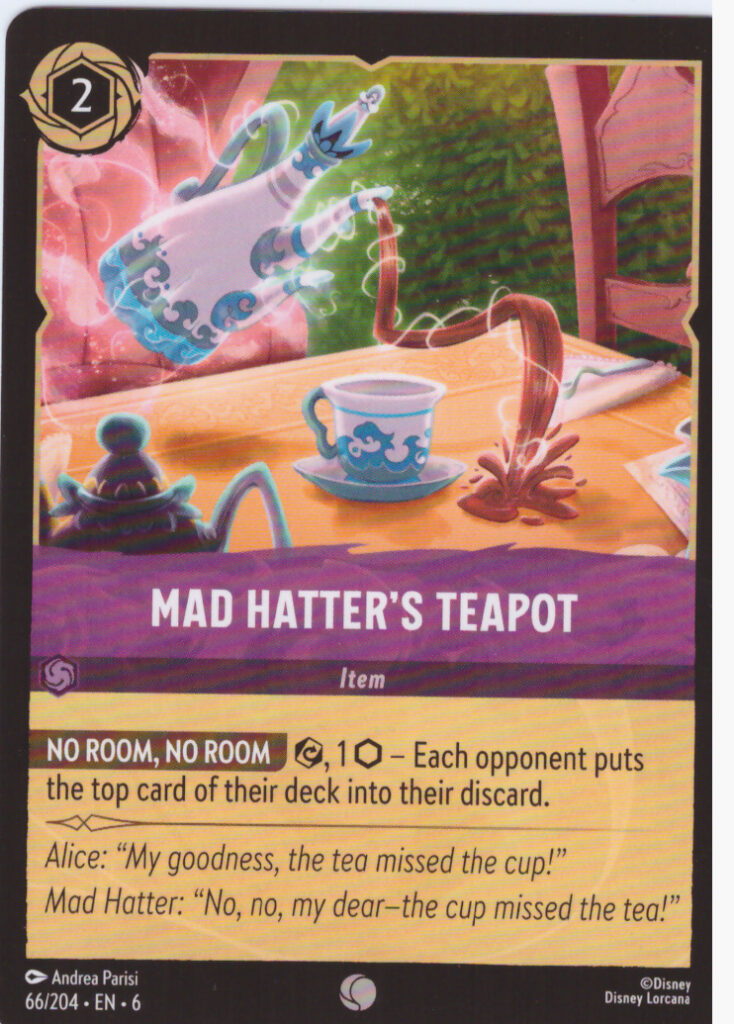 Lorcana 6: Azurite Sea – Mad Hatter´s Teapot 66/204