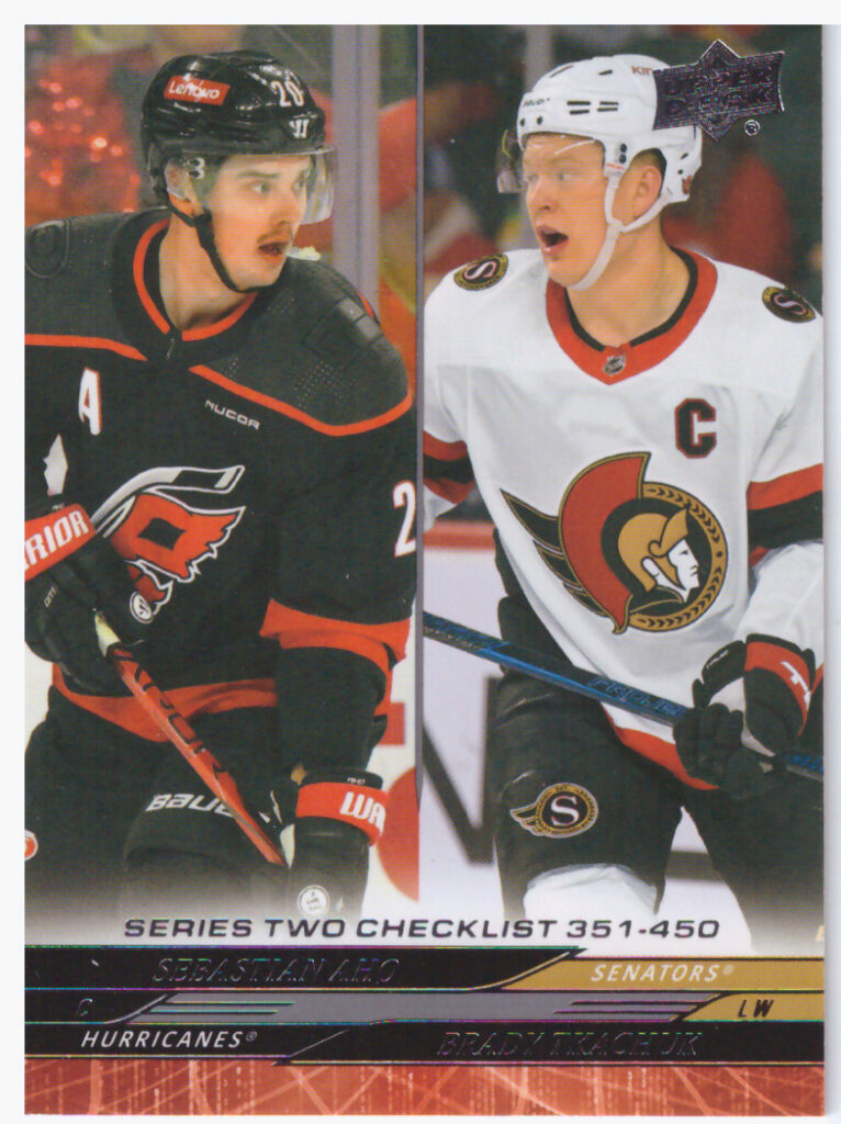 2024/25 Upper Deck Series 2 – Sebastian Aho, Brady Tkachuk 450