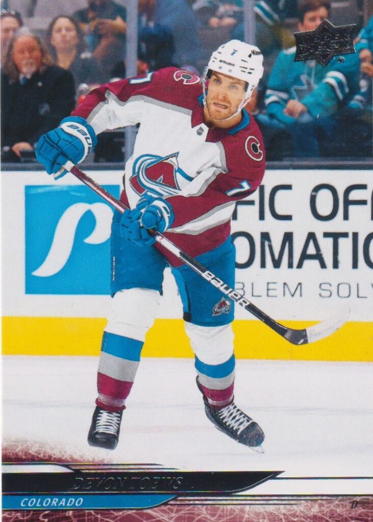 2024/25 Upper Deck Series 2 – Devon Toews Colorado Avalanche 287