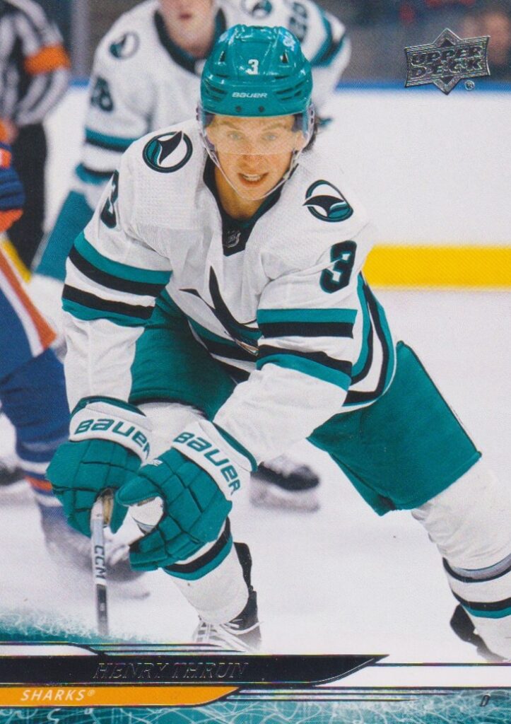 2024/25 Upper Deck Series 2 – Henry Thrun San Jose Sharks 389