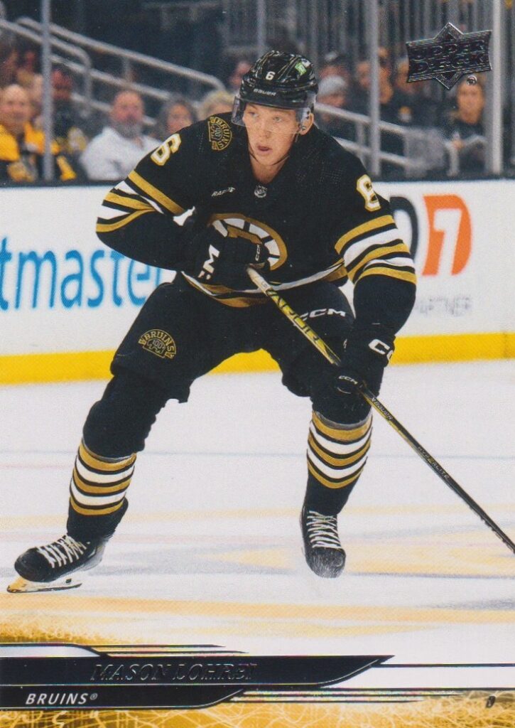 2024/25 Upper Deck Series 2 – Mason Lohrei Boston Bruins 257