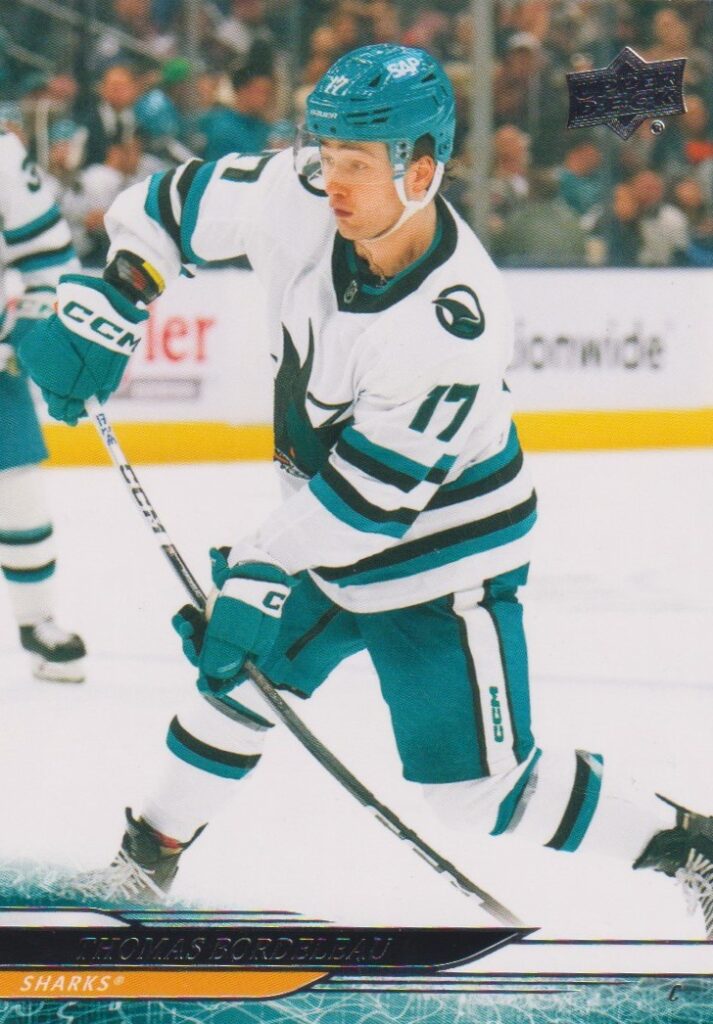 2024/25 Upper Deck Series 2 – Thomas Bordeleau San Jose Sharks 388