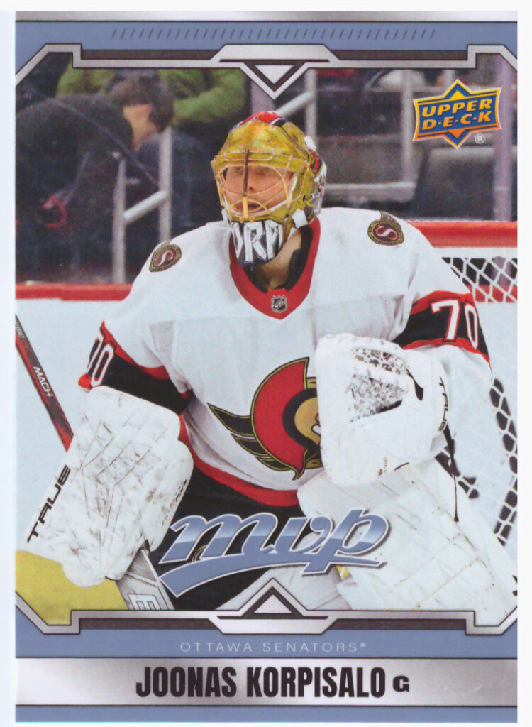 2024/25 MVP – Joonas Korpisalo Ottawa Senators 44