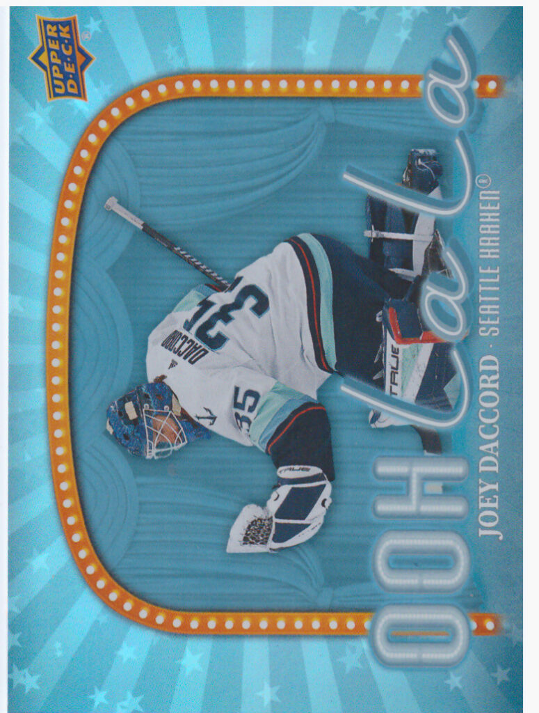 2024/25 Upper Deck Series 2 – Joey Daccord Seattle Kraken OLL-14