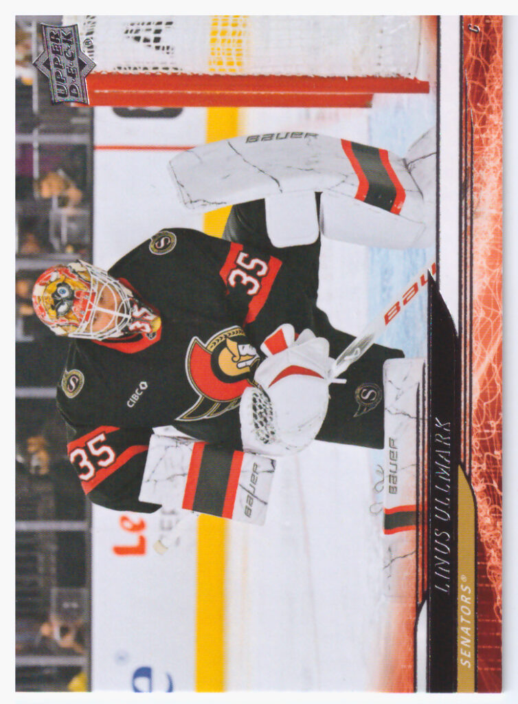 2024/25 UD Extended – Linus Ullmark Ottawa Senators 593