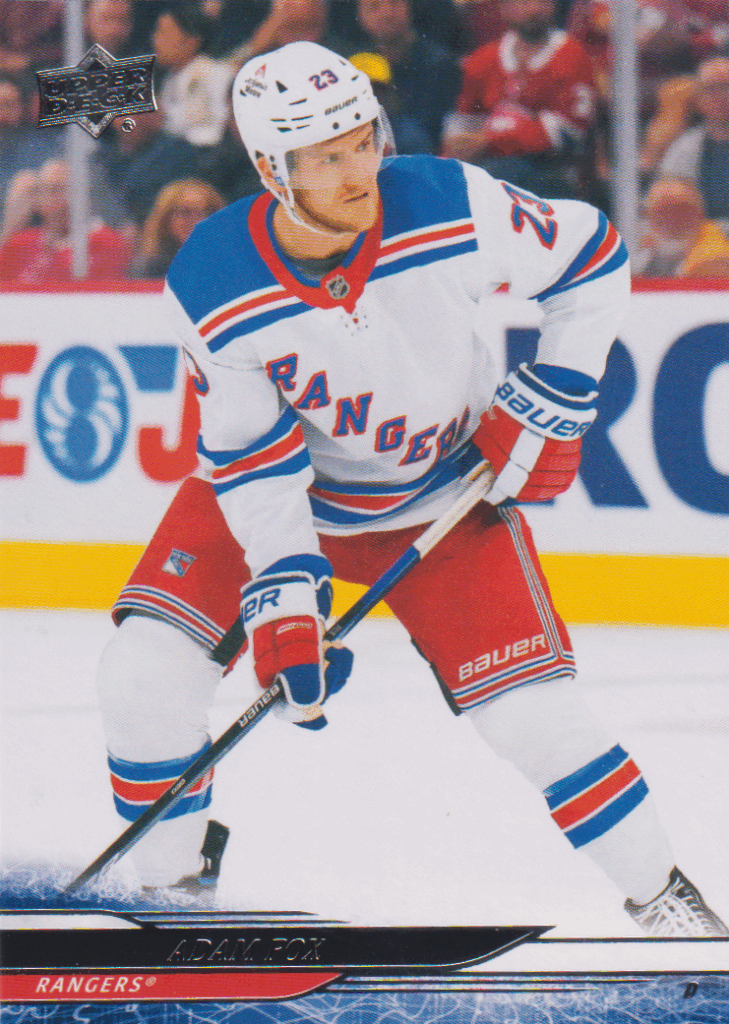 2024/25 UD Extended – Adam Fox New York Rangers 589