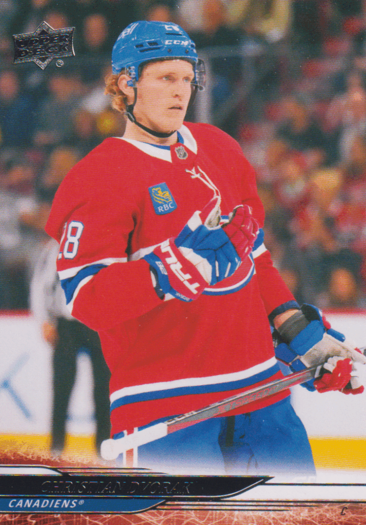 2024/25 UD Extended – Christian Dvorak Montreal Canadiens 571