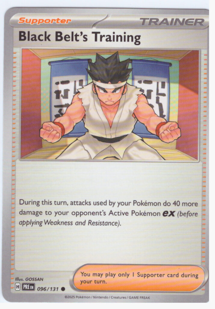 Scarlet & Violet 8.5: Prismatic Evolutions – Black Belt´s Training 096